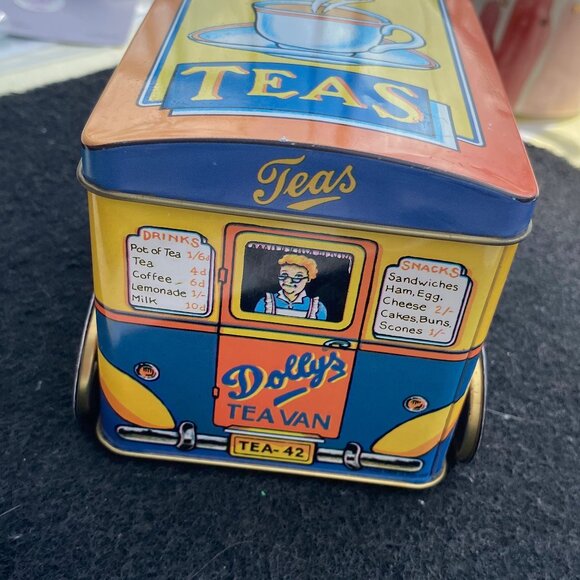 "DOLLY'S TEA VAN"-1983 LONDON GENUINE DODO TIN MADE IN ENGLAND - Picture 2 of 5